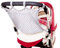 sunnybaby 18275 - Einkaufsnetz, Universalnetz für Kinderwagen & Sportwagen | mit praktischem Sichtschutz/Innenfutter | universeller Ankerverschluss - Farbe: GRAU | Qualität: MADE in GERMANY