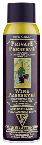 Private Preserve 25300 Happy Hour Wine Preserver, Steel, Mustard