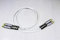 Van Damme White Ultra X Audio Analogue Interconnects 1 Metre Pair Terminated With Gold Plated RCA Phono Plugs