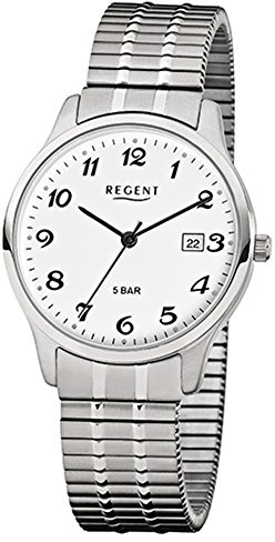 Regent F-875 Herren-Armbanduhr Analog Quarz mit Zugband Ø 36 mm