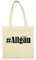 Reifen-Markt Tasche #Allgäu Größe 38x42 Farbe Natur Druck Schwarz