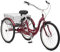Schwinn Meridian Red Dreirad für Erwachsene, Black Cherry, 26-Inch Wheels