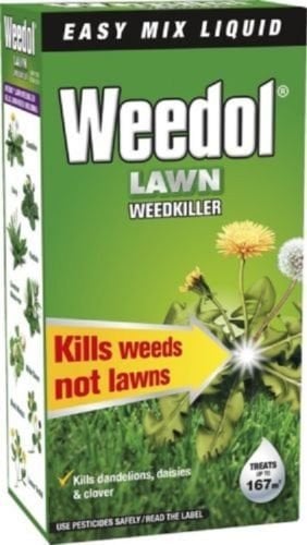 Weedol / Verdone Extra Lawn Weedkiller Kills Weeds 250ml Treats 167m2 Garden New
