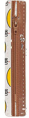 Opti S40-18-00932 Reißverschluss, 100 Prozent Polyester, 00932 Braun, 18cm