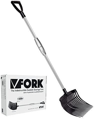 Sls - Fourche à copeaux PVC Manche Couleur - Noir, Taille - Unique