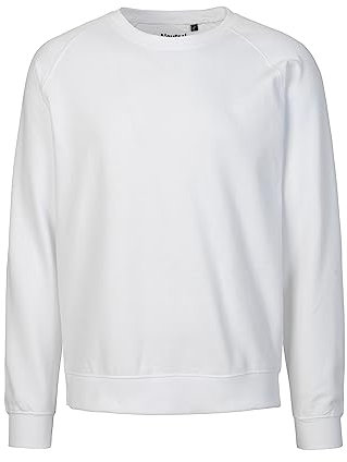 Spirit of Isis Neutral Sweatshirt, 100% Bio-Baumwolle. Fairtrade, Oeko-Tex und Ecolabel Zertifiziert, Textilfarbe: Weiss, Gr.: XL