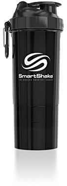Smartshake Original2Go Flasche 800 ml, Pistolenmetall, schwarz