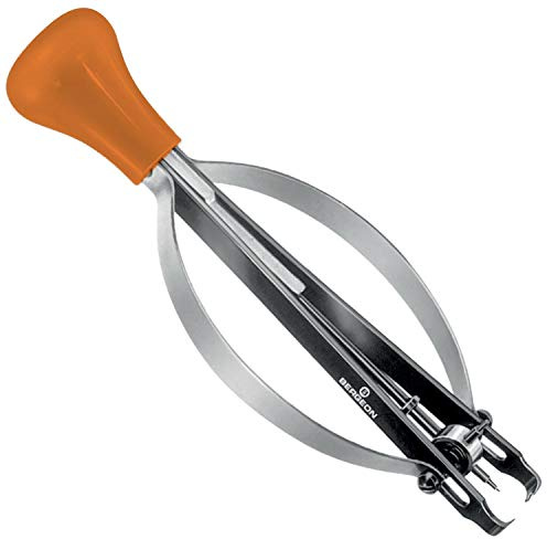 BERGEON 30671-7 Forma 7 - Per lancette da orologio - con 4 perni di supporto girevoli (Ø 0,4-0,65-0,9-1,15 mm) - Adatto per orologi - Quaderno arancione - 4263007