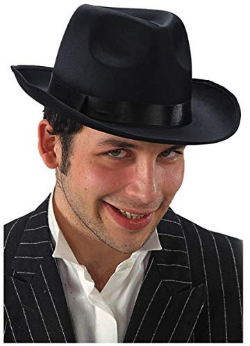 Horror-Shop Schwarzer Al Capone Hut