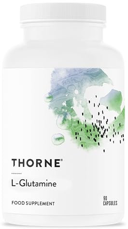 Thorne L-Glutamine - Supplément d'Acides Aminés pour la Santé Gastro-Intestinale et la Fonction Immunitaire - 90 Capsules