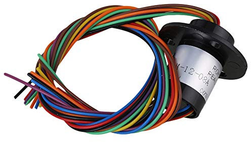 BQLZR Circuito con Anillo Negro Anillo colector Conductor con diámetro de 12,7 mm, 240 V, 8 circuitos de 250 RPM Cada 2A - Calibre de 4 mm