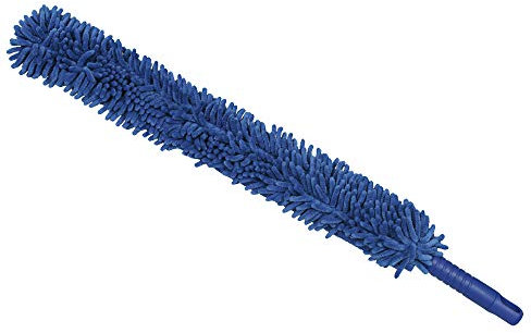 CleanAide Handheld Reusable Microfiber Flex Duster – Bendable, Lightweight, Dust Cleaner for Blinds, Shutters, Radiators, Electronics, Glass, Hard-to-Reach Areas – Machine Washable, 20”, Blue