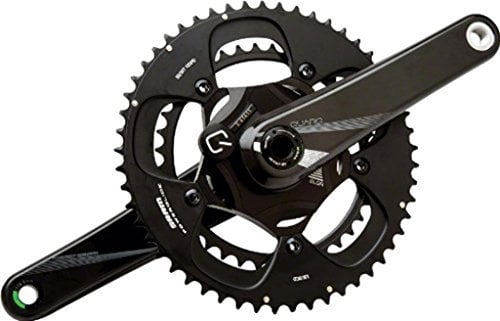 Sram Power Meters Quarq Elsa GXP 10R Road Powermeter 53-39 Ring Teeth Crankset - Black, 17.25 cm