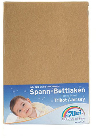 Alvi 93529 Spannlaken Trikot, cappuccino