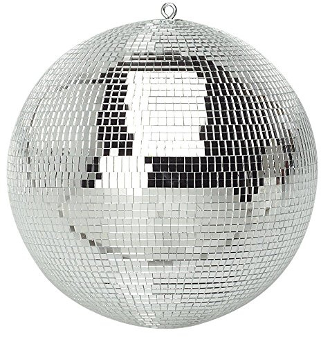 10 Mirror Disco Ball (250mm) Silver Glitter Ball, Hanging Disco Light, Kids Parties & Bedrooms - Lightweight Mirror Decoration For Weddings, Ballroom Dancing, Bars