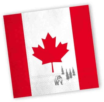 20 Servietten * KANADA * für Party und Geburtstag von DH-Konzept // Party Fete Set Napkins Papierservietten Canada Ahorn