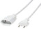 LogiLink CP127 Netzkabel Euro CEE 7/16 Stecker zu Buchse, 3m weiß
