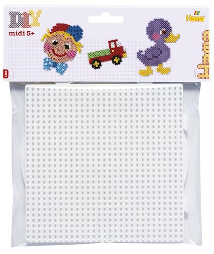 HAMA BEADS - Set de plantillas grandes forma redonda y cuadrada para cuentas colores , color/modelo surtido
