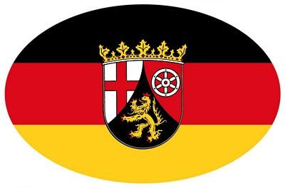 Autoaufkleber Wappen Fahne Rheinland Pfalz Aufkleber