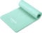 Queenfit NBR Yogamatte - Trainingsmatte 180x61cm - Fitness - Gymnastikmatte - Tragegurte - Pilates - Sportmatte - 1,5cm Dick - Abwertung der Bewegung - Aerobic (Minze)
