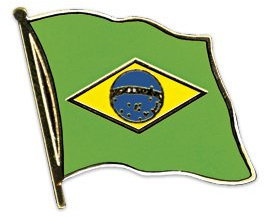 Brasilien Pin Anstecker Flagge Fahne Nationalflagge Flaggenpin Badge Button Flaggen Clip Anstecknadel