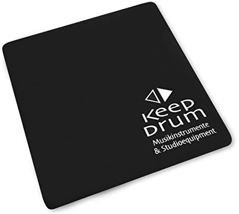 keepdrum CP-01 BK Cajon Pad Schwarz Sitzauflage robust und rutschfest (26 x 26 x 0,5cm)