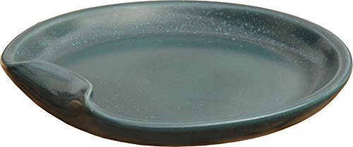Hentschke Keramik Vogeltränke Vogelbad frostsicher formschön Ø 35 x 5 cm, Effekt grün, 100% wasserdicht, 065.035.66 - Made in Germany