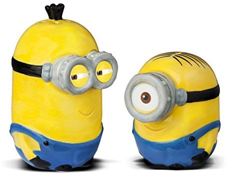 Minions Salero y pimentero, cerámica, 2 Piezas