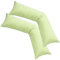 Kissenbezug XXL 40x200 Doppelpack Stillkissen Seitenschläferkissen Jersey MOON-Kiwi