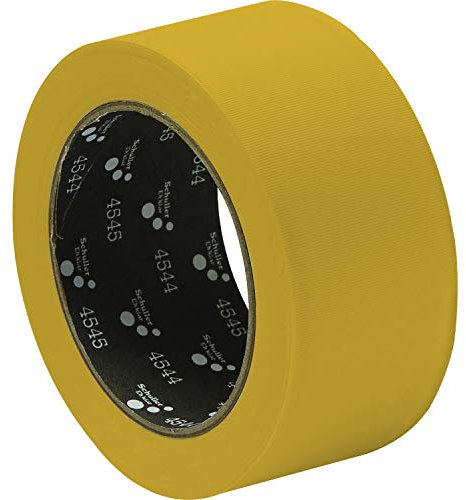 SCHULLER Bau-Klebeband | PVC MASK Q | gelb | UV-beständig | 30 mm x 33 m | 1 Rolle