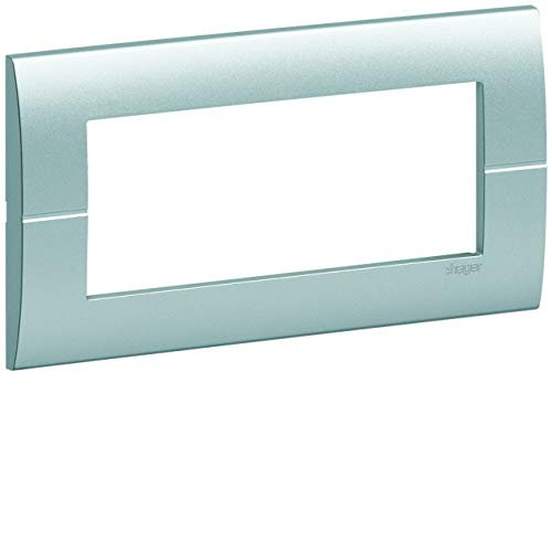 Hager Systo – Cadre horizontal 5 module Systo aluminium