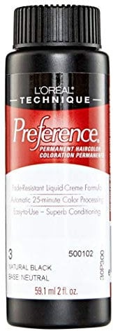 LOREAL Preference Color # 3 Natürliches Schwarz
