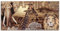 ARTLAND Wanddeko Leinwand Bilder Wandbild 60x30 cm Afrika Tiere Safari Savanne Elefant Löwe Natur Landschaft Braun T3KB