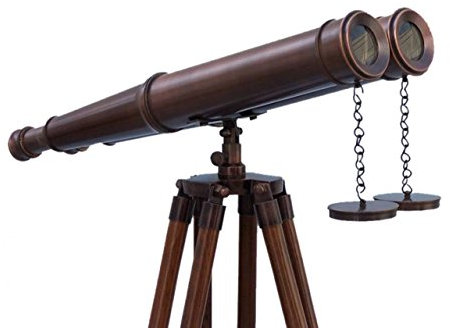 Hampton Nautical BI-0311-BZ Stand-Fernglas, 157,5 cm, Bronze