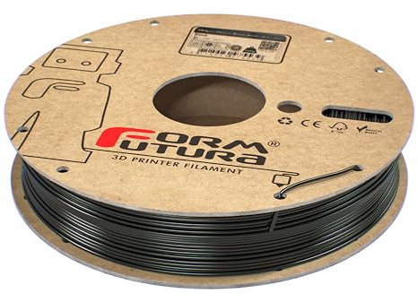 Formfutura, ABSpro – Flame Retardant Black, 3D-Drucker-Filament, 1,75 mm, Flammschutzmittel, schwarz, 175ABSPRO-FLMRD-0500