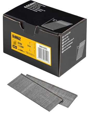 Dewalt stauch chiodo con testa 20 grosse SS 32 mm 2500 pezzi, argento, dnba1632sz