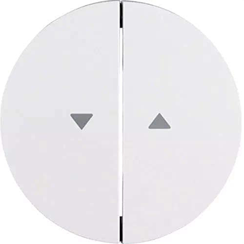 Hager 16252089 Jalousie-Taste doppelte R1/R3 weiß Polar Glanz