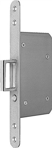 Schiebetür-Einsteckschl.STA silber ktg.20/55mm m.Springg.u.Auslösek.BKS