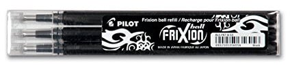 Tintenrollermine Frixion BLS-FR7, 0,4mm, schwarz, 4 x 3er Set