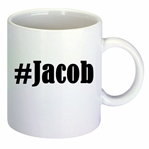 Kaffeetasse #Jacob Hashtag Raute Keramik Höhe 9,5cm ? 8cm in Weiß