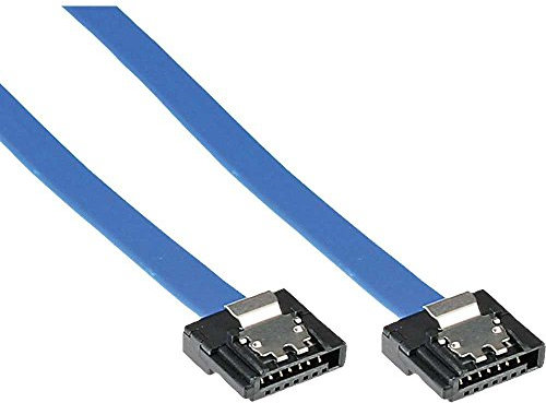 InLine 27703K SATA 6Gb/s Anschlusskabel klein mit Sicherheitslasche 0.3m
