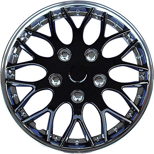 AUTO-STYLE Satz Radzierblenden Missouri 14-Zoll Chrom/Schwarz