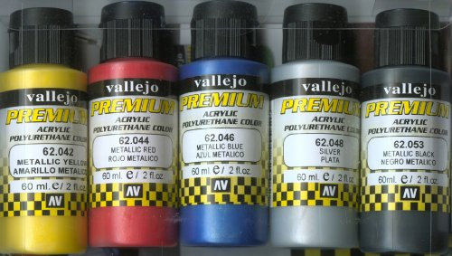 Vallejo (Premium Color 60 ml Metallic Farbe Lack (Pack von 5)