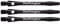 RED DRAGON Laser Etched Aluminium Medium Black Dart Shafts (4 Sets per Pack)