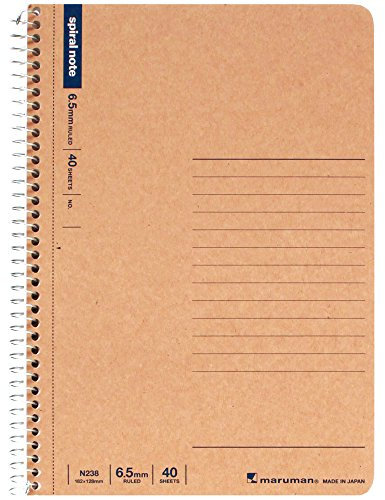Maruman B6 spiral notebook ruled paper 40 sheets N238 10-volume set
