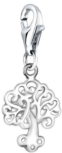 Nenalina Baum Karabiner Charm Anhänger für Bettelarmband aus 925 Sterling Silber 713217-000