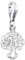 Nenalina Baum Karabiner Charm Anhänger für Bettelarmband aus 925 Sterling Silber 713217-000