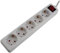 UNITEC Regleta con 5 enchufes e Interruptor, 3 m, Color Blanco