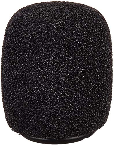 Shure RK183WS Schaumstoff-Windschutzscheibe für MX183 MX184 MX185 Beta 98 WL183 WL184 und WL185 (4), Schwarz