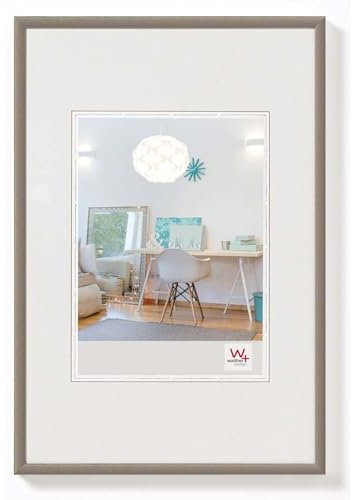 Bilderrahmen von Walther New Lifestyle Kunststoffrahmen 50x70 Stahl - Normalglas 2er Pack